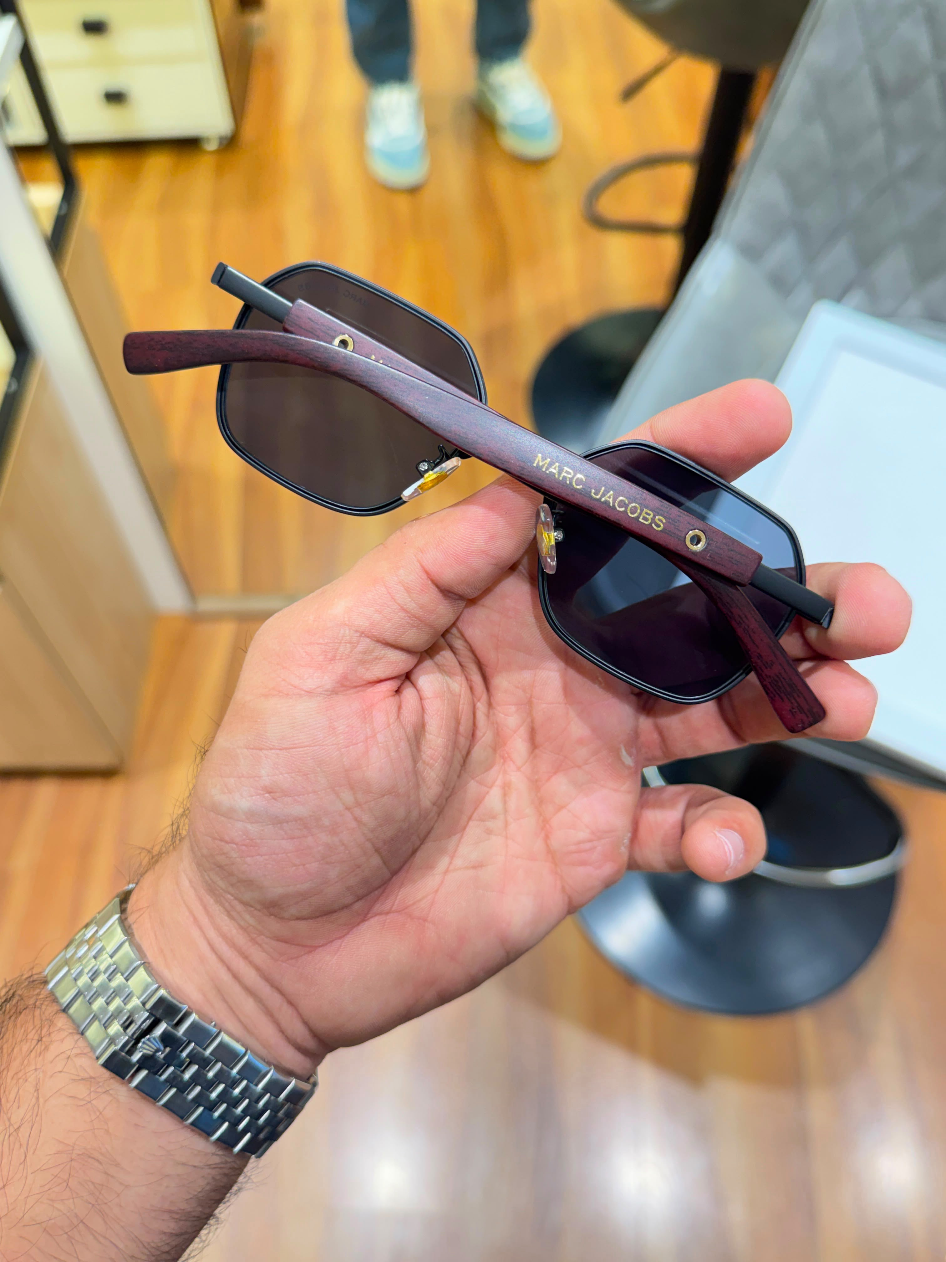 Marc Jacobs geometric dark tinted lenses Unisex sunglasses